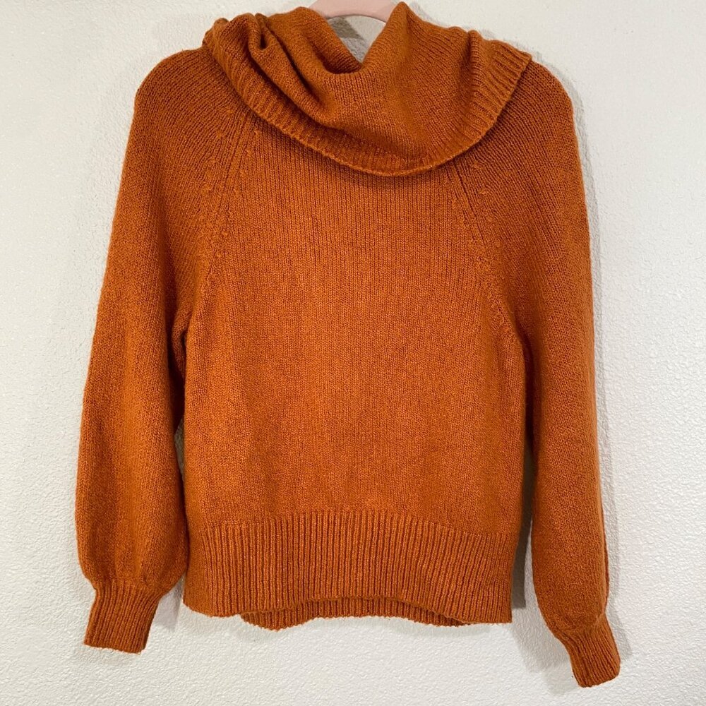 Anthropologie Women’s XS Sweater Draped Cowl Neck Pull Over Long Sleeve - Picture 7 of 16